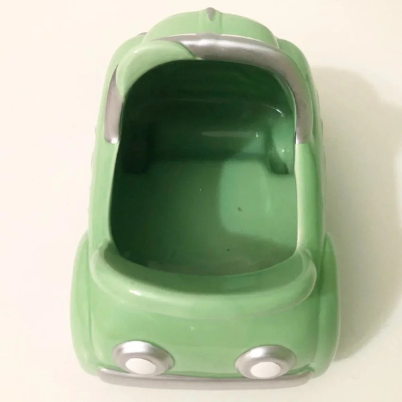 Vtg NAPCO Green Pedal Car Ceramic Planter Candy Dish - Picture 5 of 14